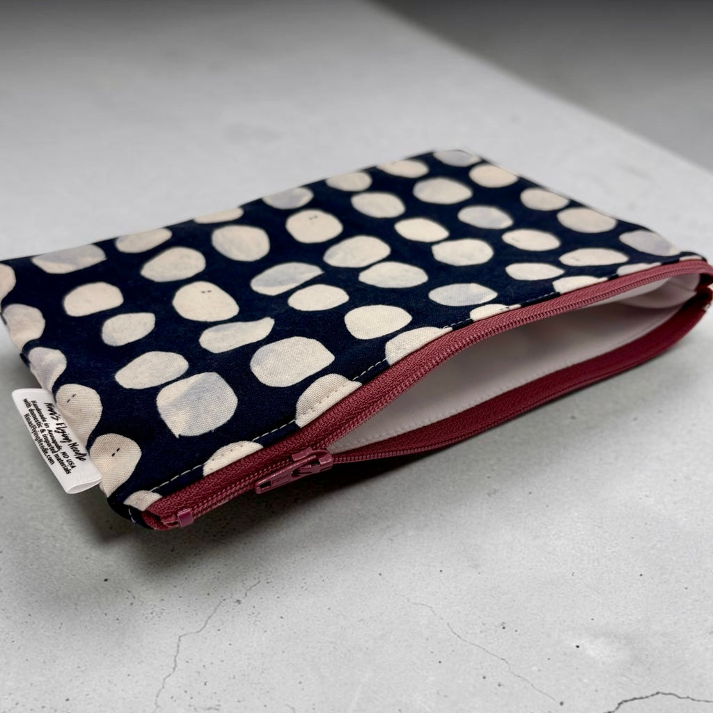 Snack Sized Reusable Zippered Bag Dots Large
