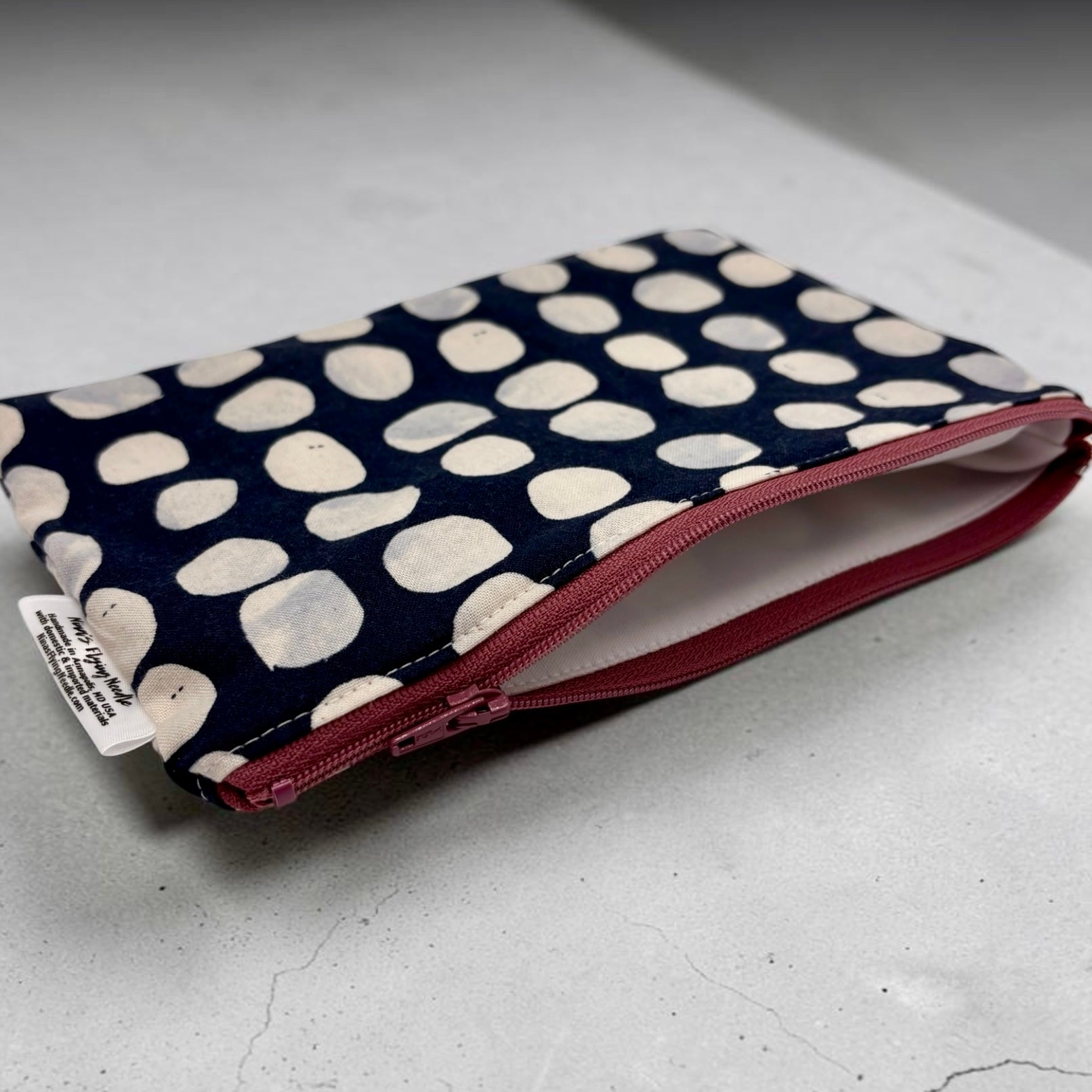 Snack Sized Reusable Zippered Bag Dots Large