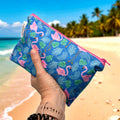 Snack Sized Reusable Zippered Bag Flamingos