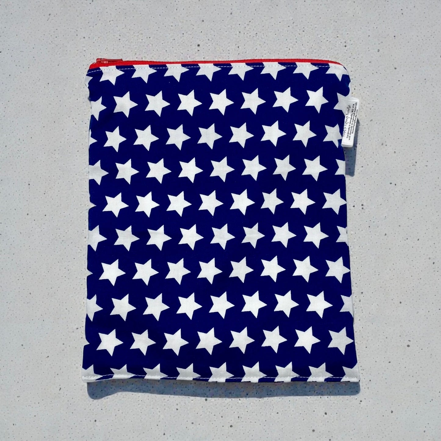 Medium Sized Wet Bag Stars on Navy