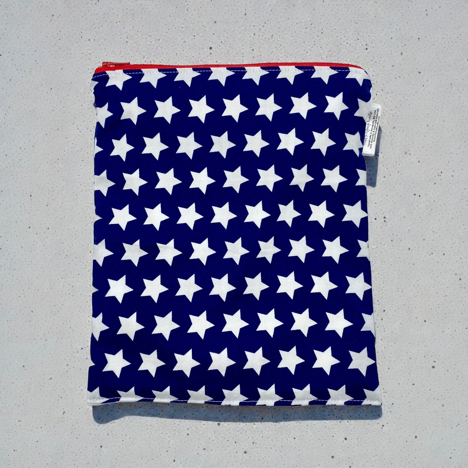 Medium Sized Wet Bag Stars on Navy