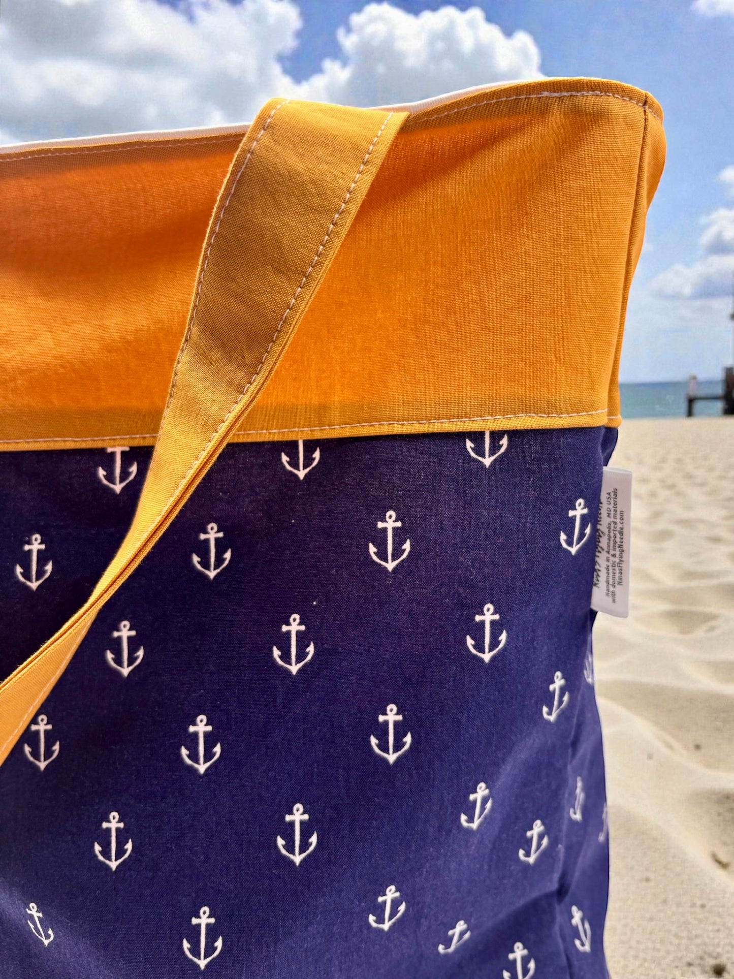 Pool Bag Anchors with Golden Yellow