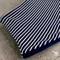Adult Handmade Neck Warmer Stripes Thick Navy