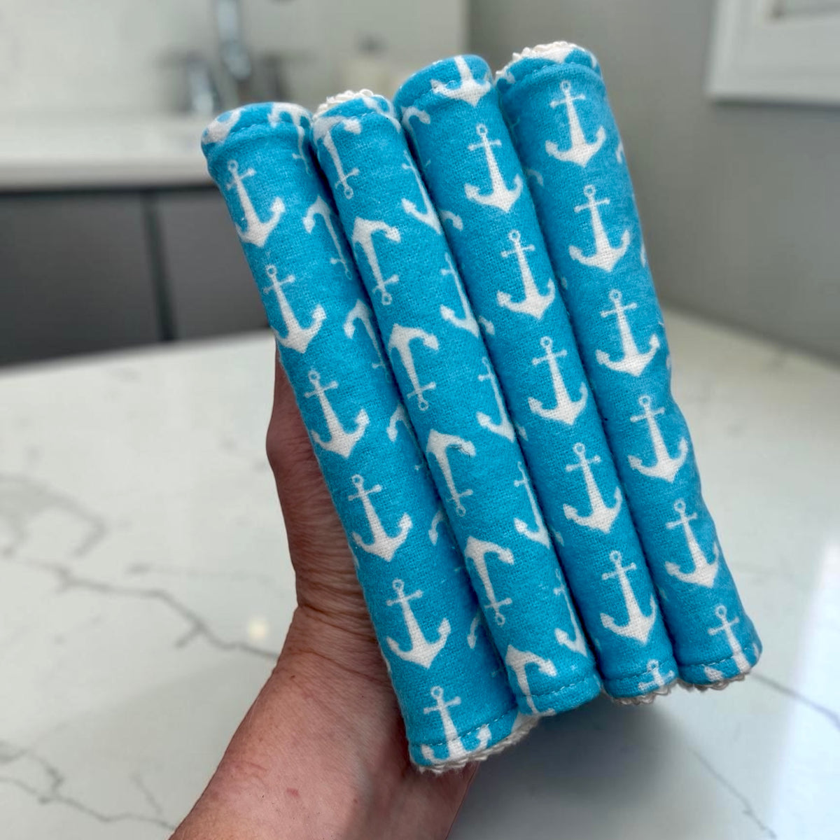 Wash Cloths - Minis - Anchors