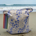 Large Wet Bag with Handle Stars and Rainbow Stripes