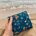 Toddler Sized Reusable Zippered Bag Ocean Animals
