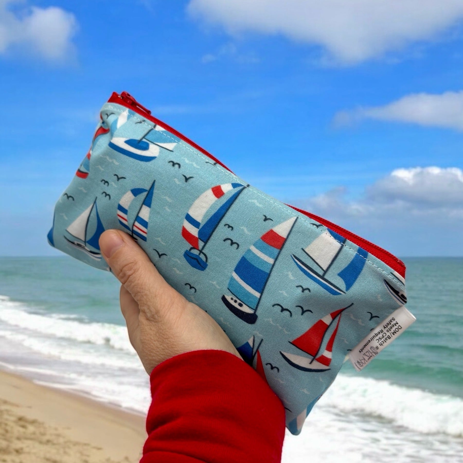 Knick Knack Sized Reusable Zippered Bag Combo Music and Dots