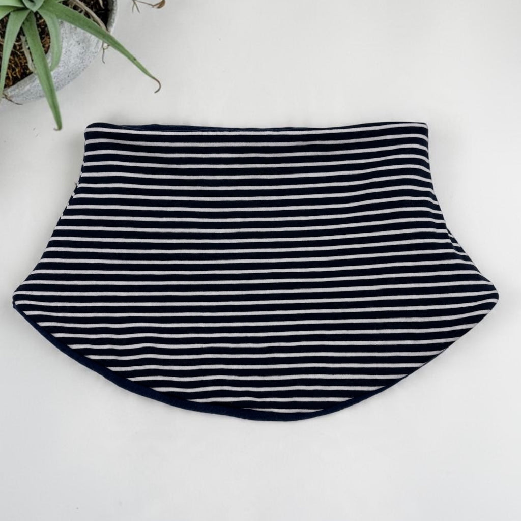 Adult Handmade Neck Warmer Stripes Thick Navy