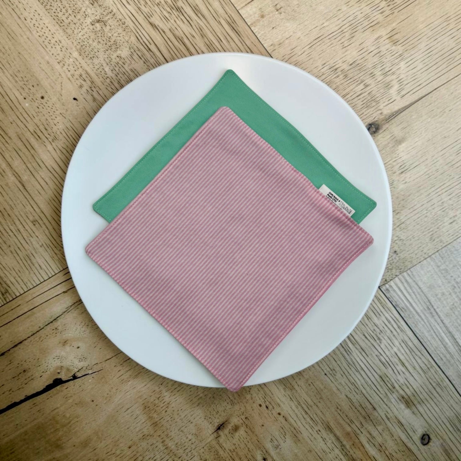 Reusable Napkins - Stripes Pink