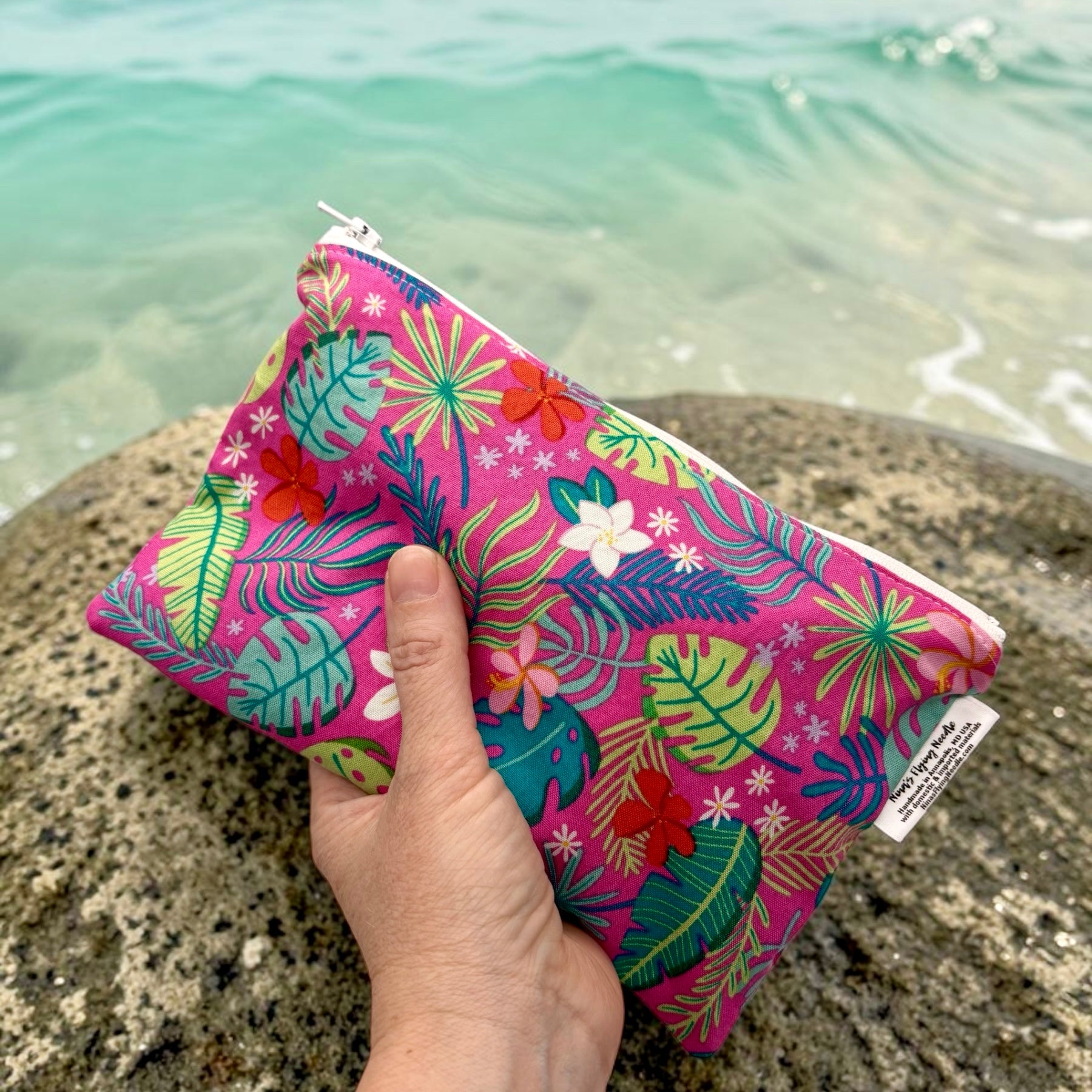 Snack Sized Reusable Zippered Bag Tropical
