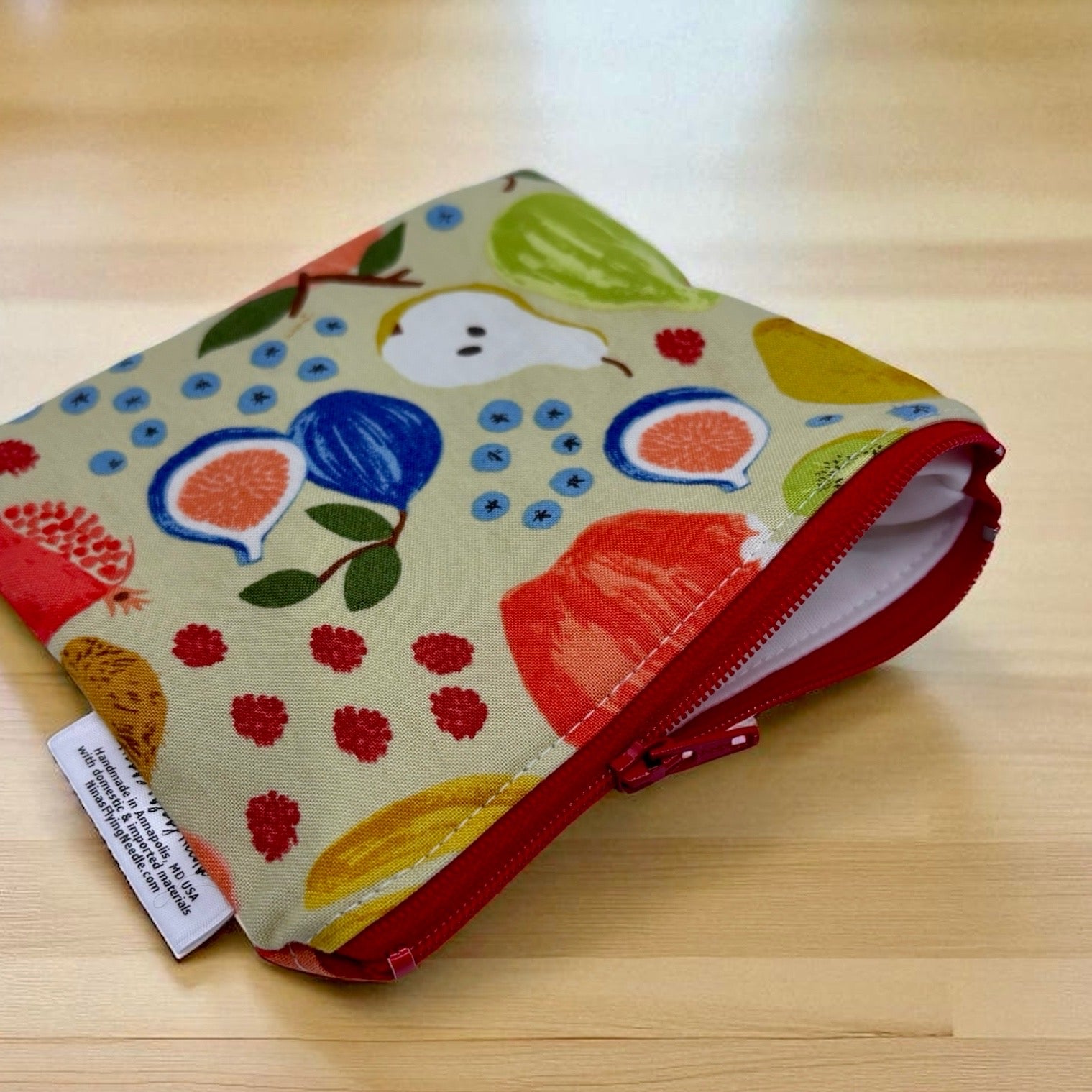 Toddler Sized Reusable Zippered Bag Fruit