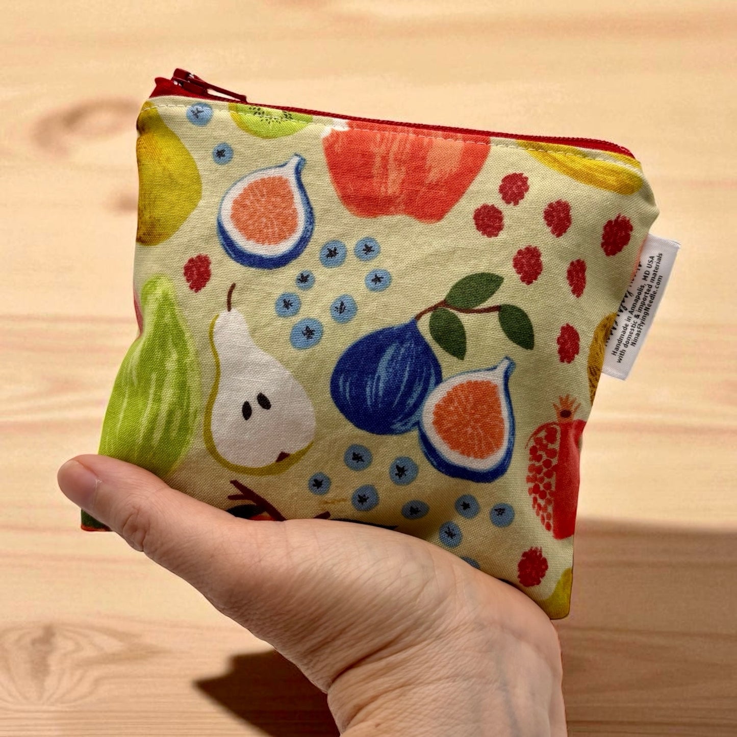 Toddler Sized Reusable Zippered Bag Fruit