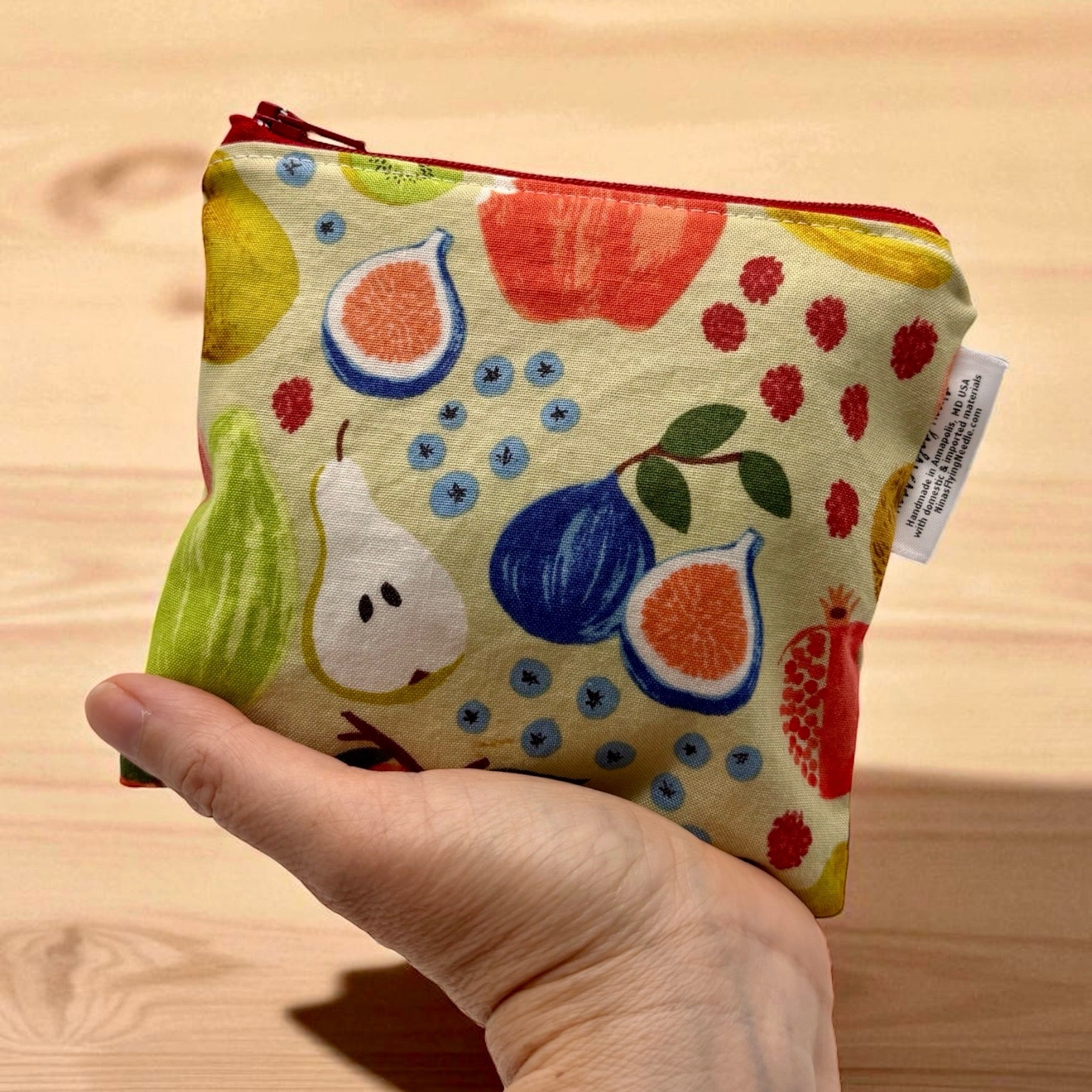 Toddler Sized Reusable Zippered Bag Fruit
