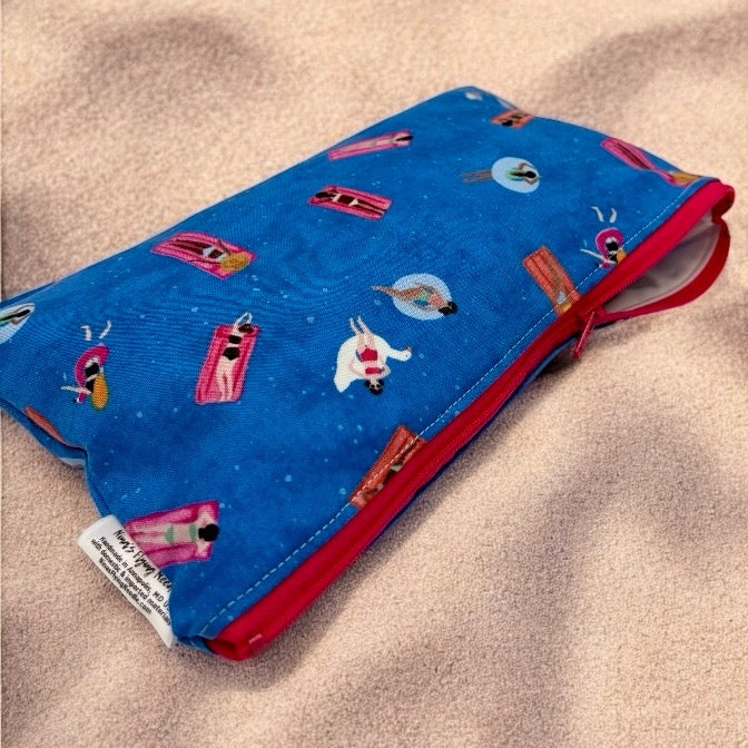 Travel Sized Wet Bag Palm Trees Tie Dye