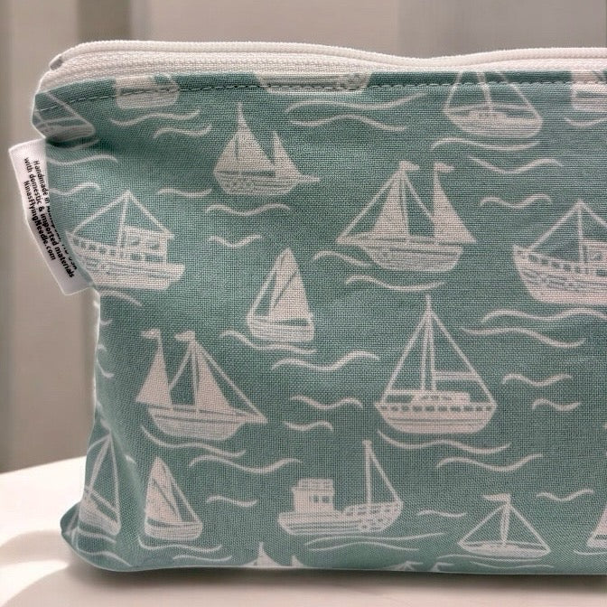 Travel Sized Wet Bag Sailboats