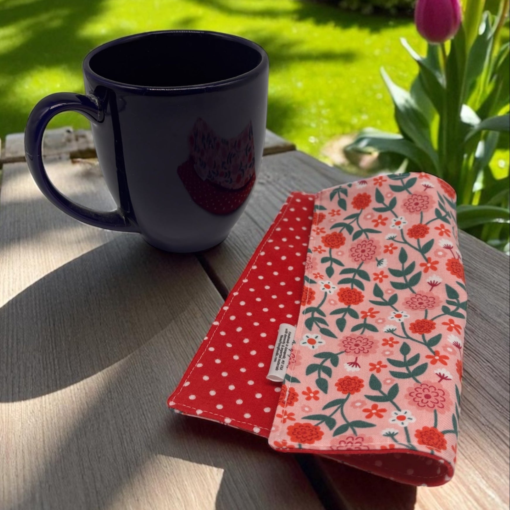 Reusable Napkins - Floral Red