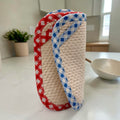 Set of 2 Reusable STANDARD Paper Towels - Gingham Red White and Blue