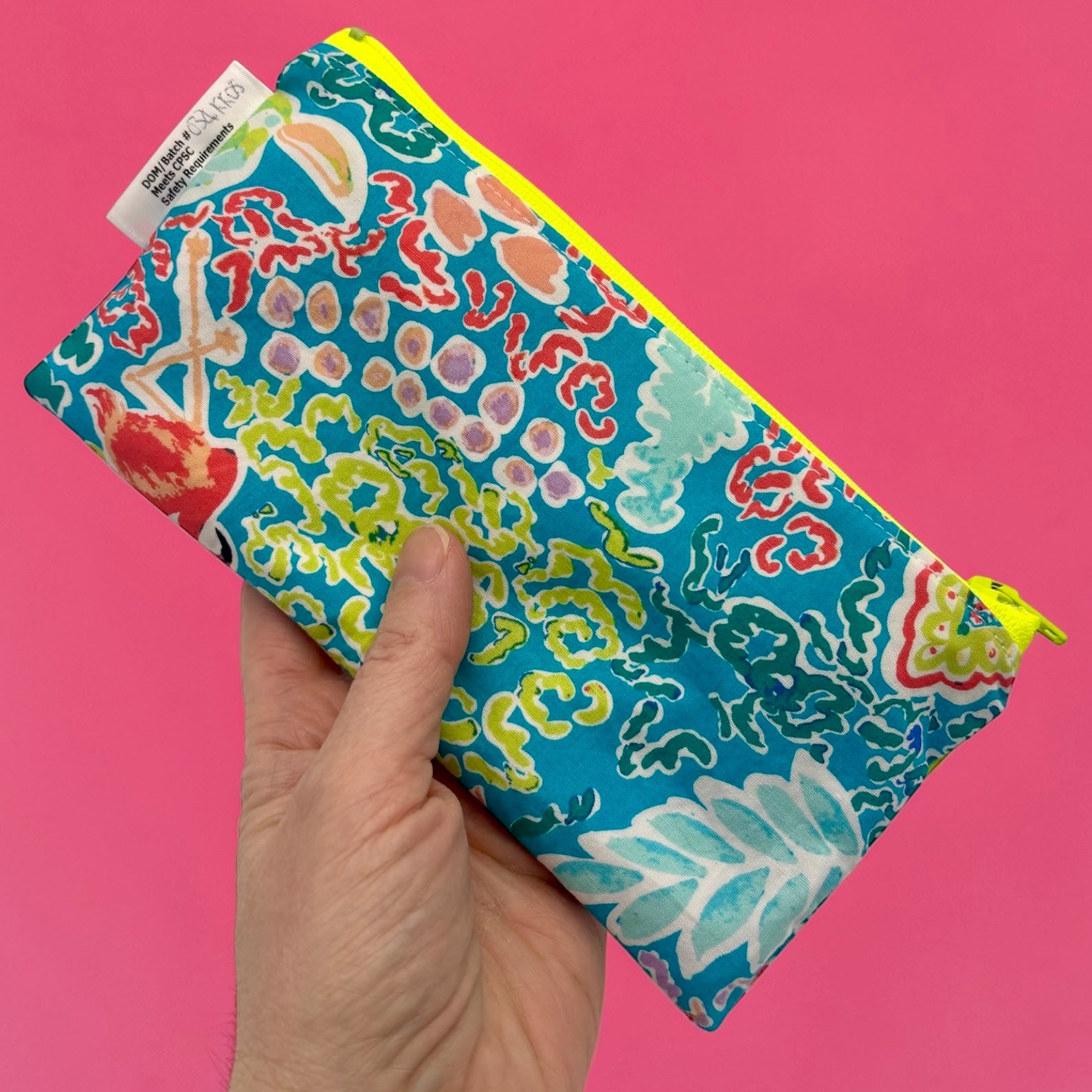 Knick Knack Sized Reusable Zippered Bag Tropical