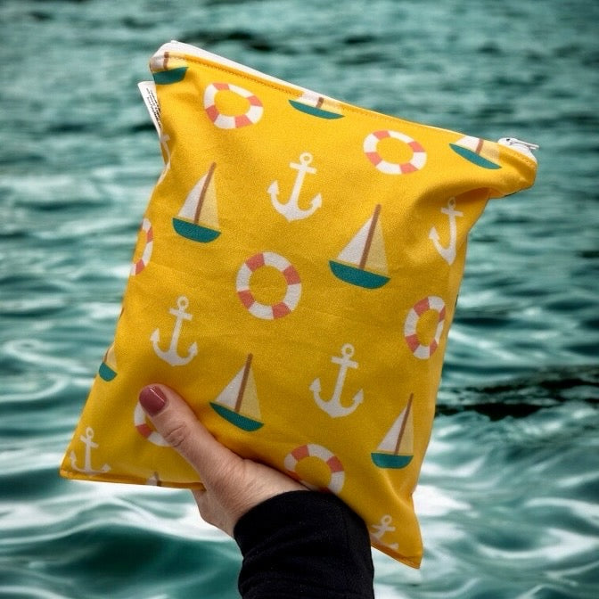 Medium Sized Wet Bag Sailboats and Anchors