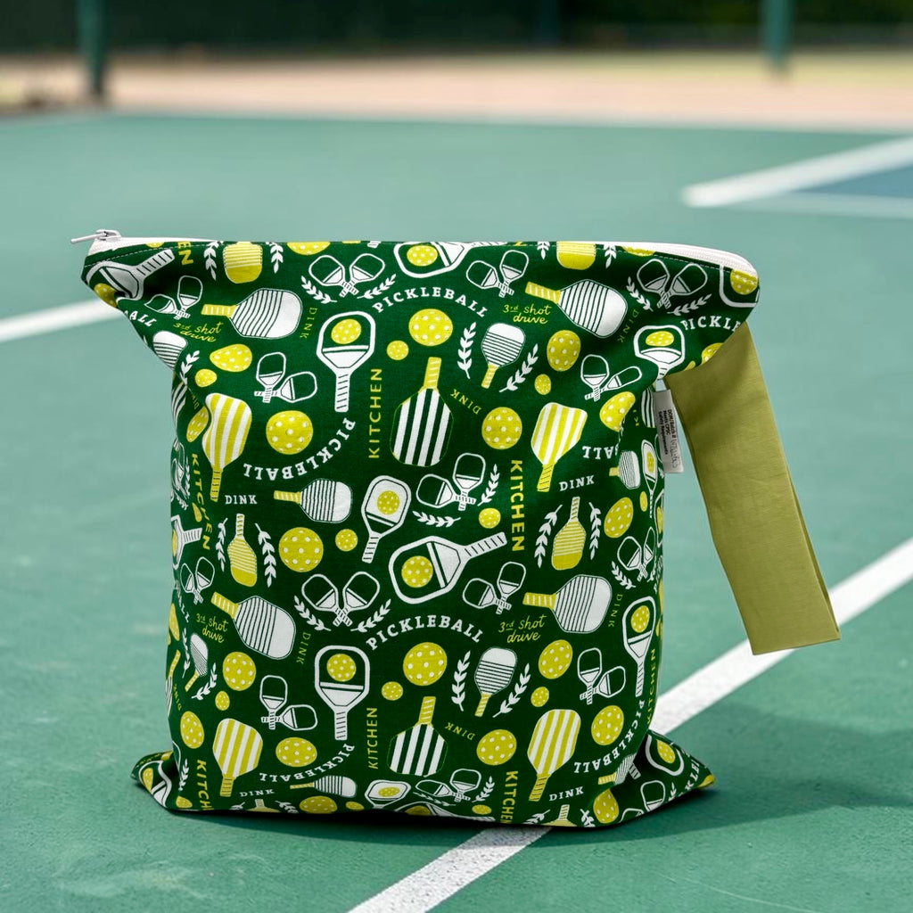 Large Wet Bag with Handle Pickleball