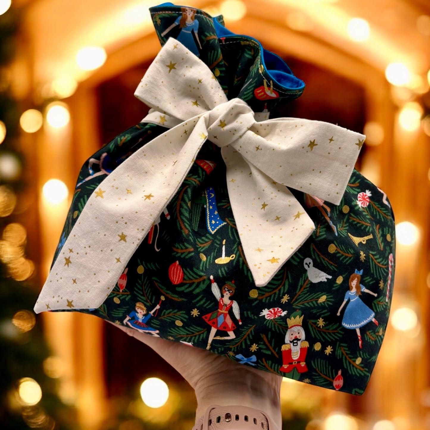 Just Right Gift Bag - Nutcracker with Gold Details