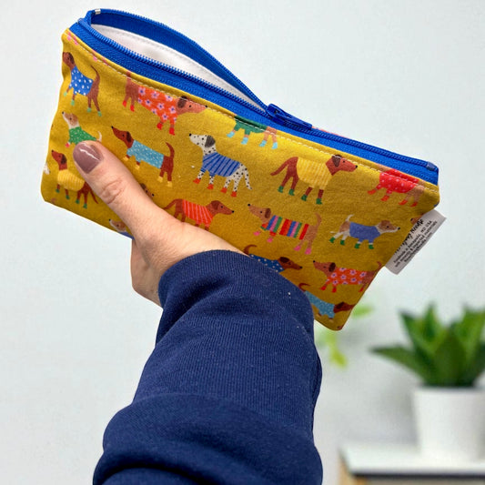 Knick Knack Sized Reusable Zippered Bag Dogs