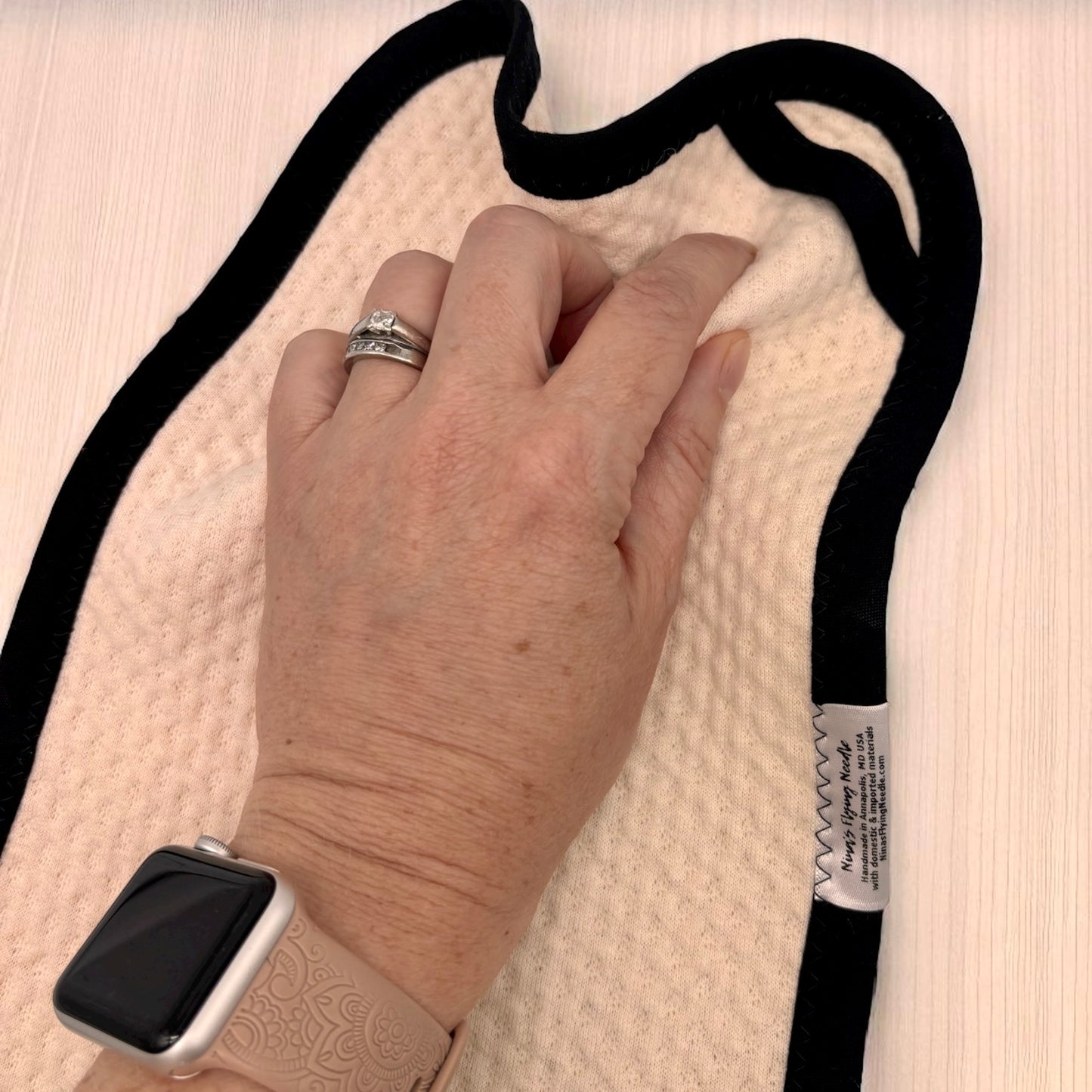 Set of 2 Reusable STANDARD Paper Towels - Solid Black