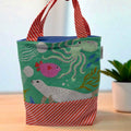 Toddler Sized Reversible Tote Ocean Animals