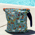 Large Wet Bag with Handle Animals Wild