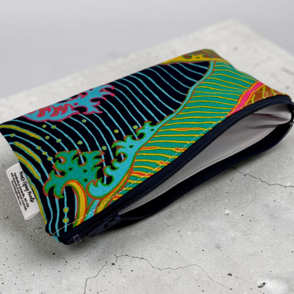Knick Knack Sized Reusable Zippered Bag Waves