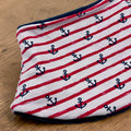 Adult Handmade Neck Warmer Anchors Red