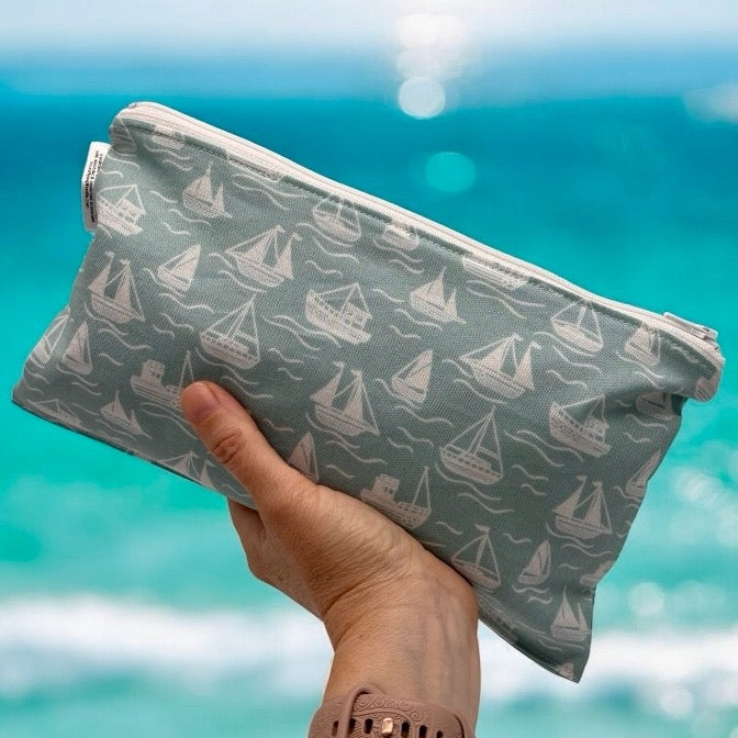 Travel Sized Wet Bag Sailboats