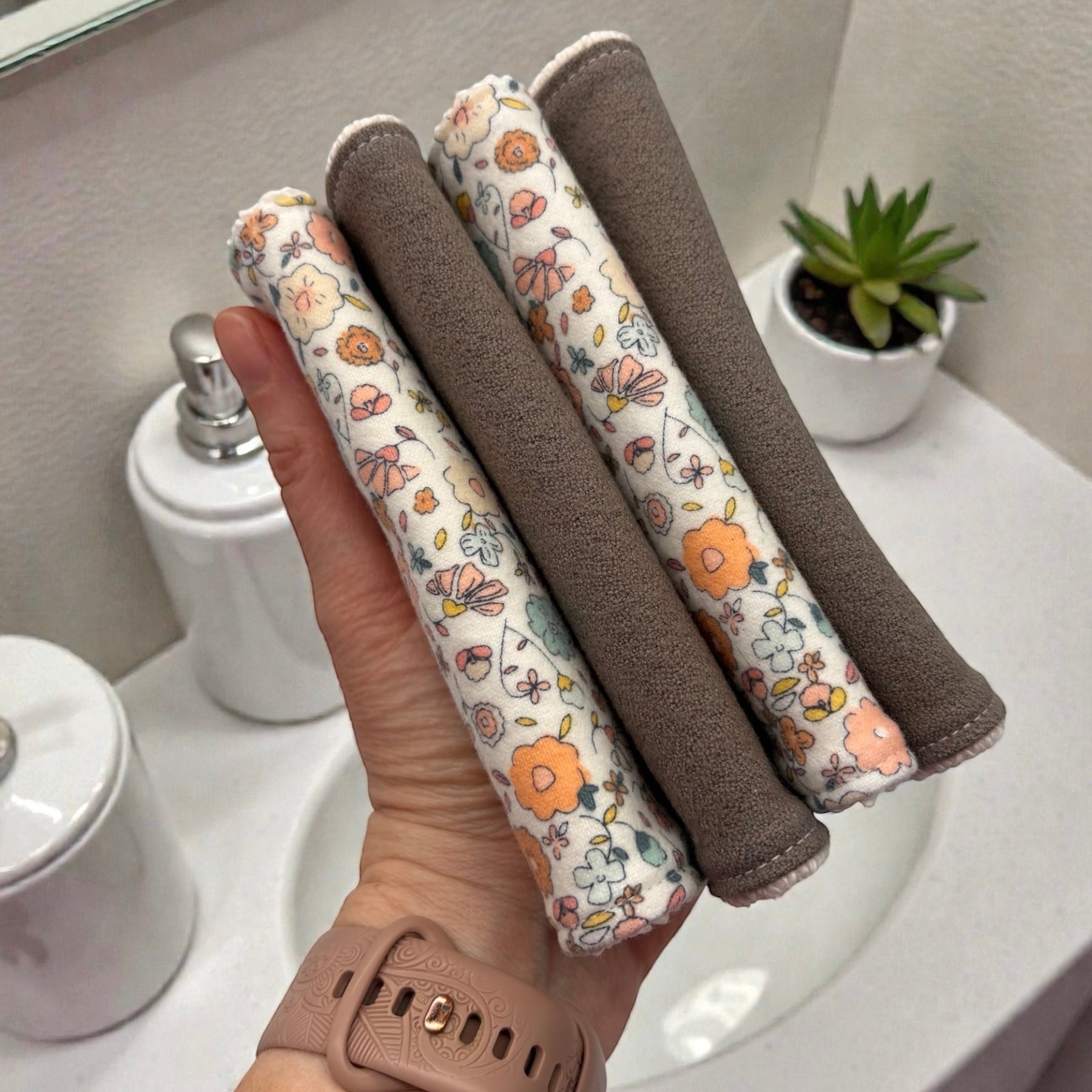 Wash Cloths - Minis - Florals