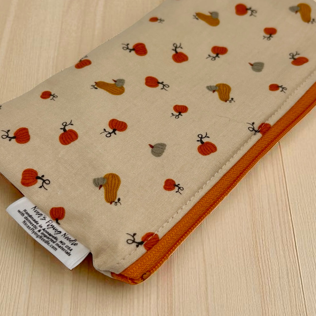 Knick Knack Sized Reusable Zippered Bag Pumpkins