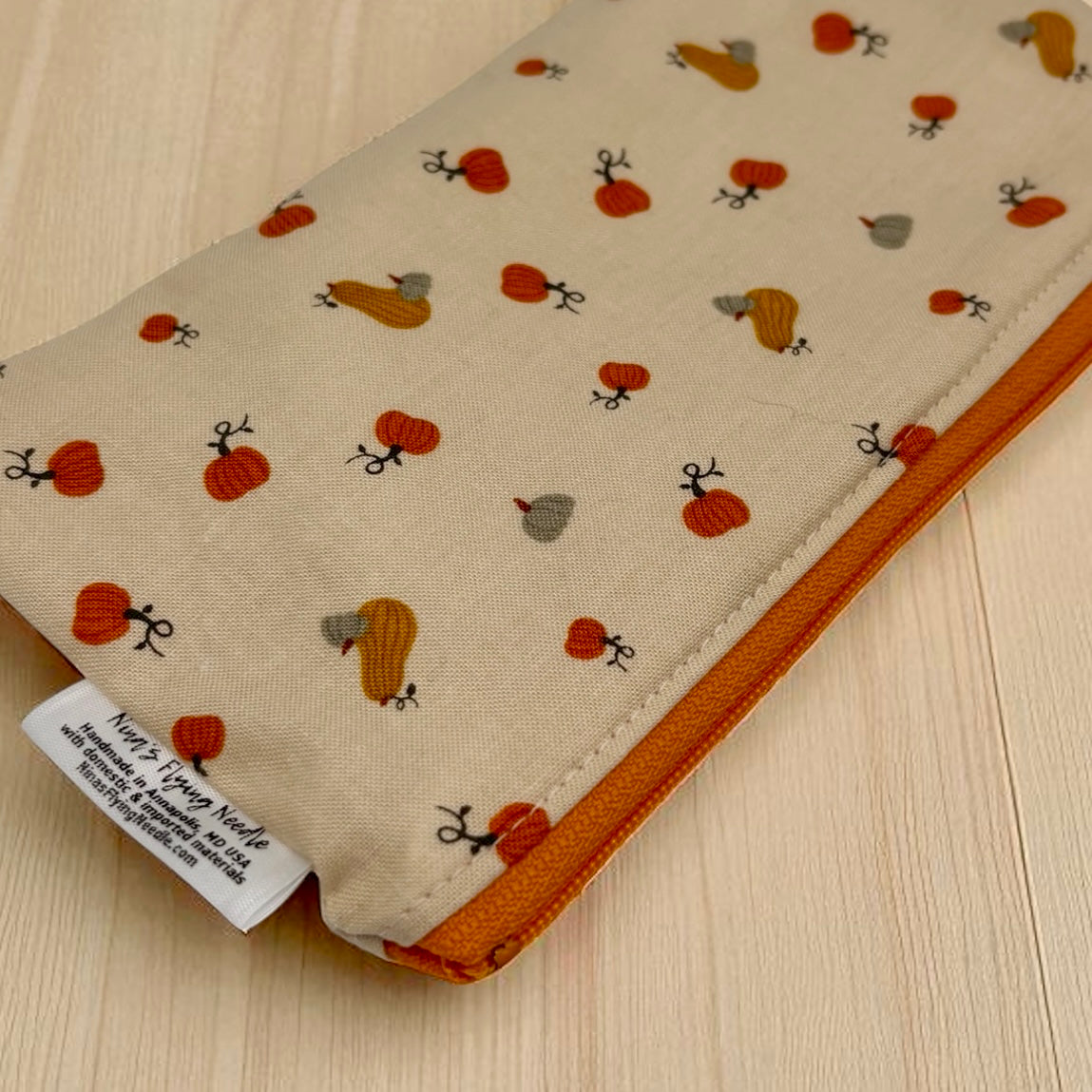 Knick Knack Sized Reusable Zippered Bag Pumpkins