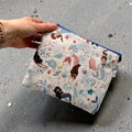 Sandwich Sized Reusable Zippered Bag Mermaids and Narwhales