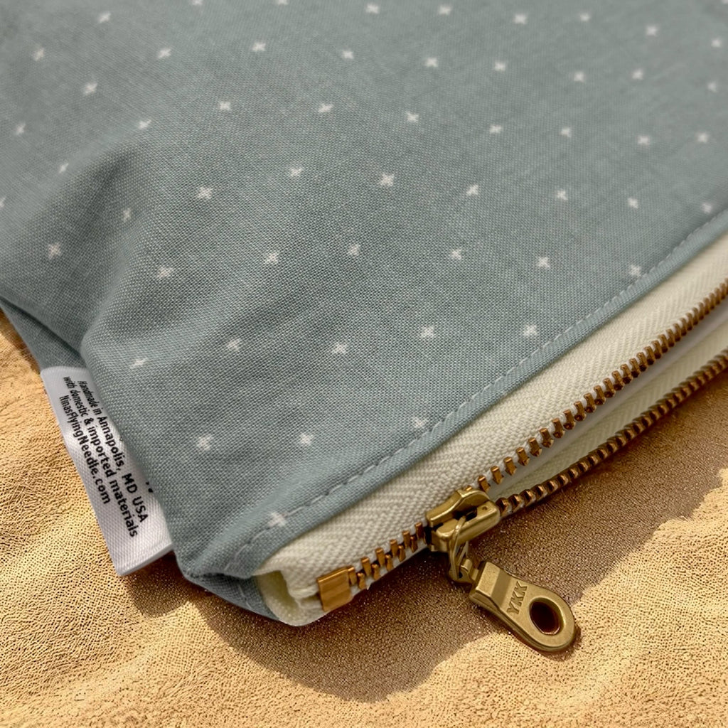 Small Sized Wet Bag Pattern on Blue Gray