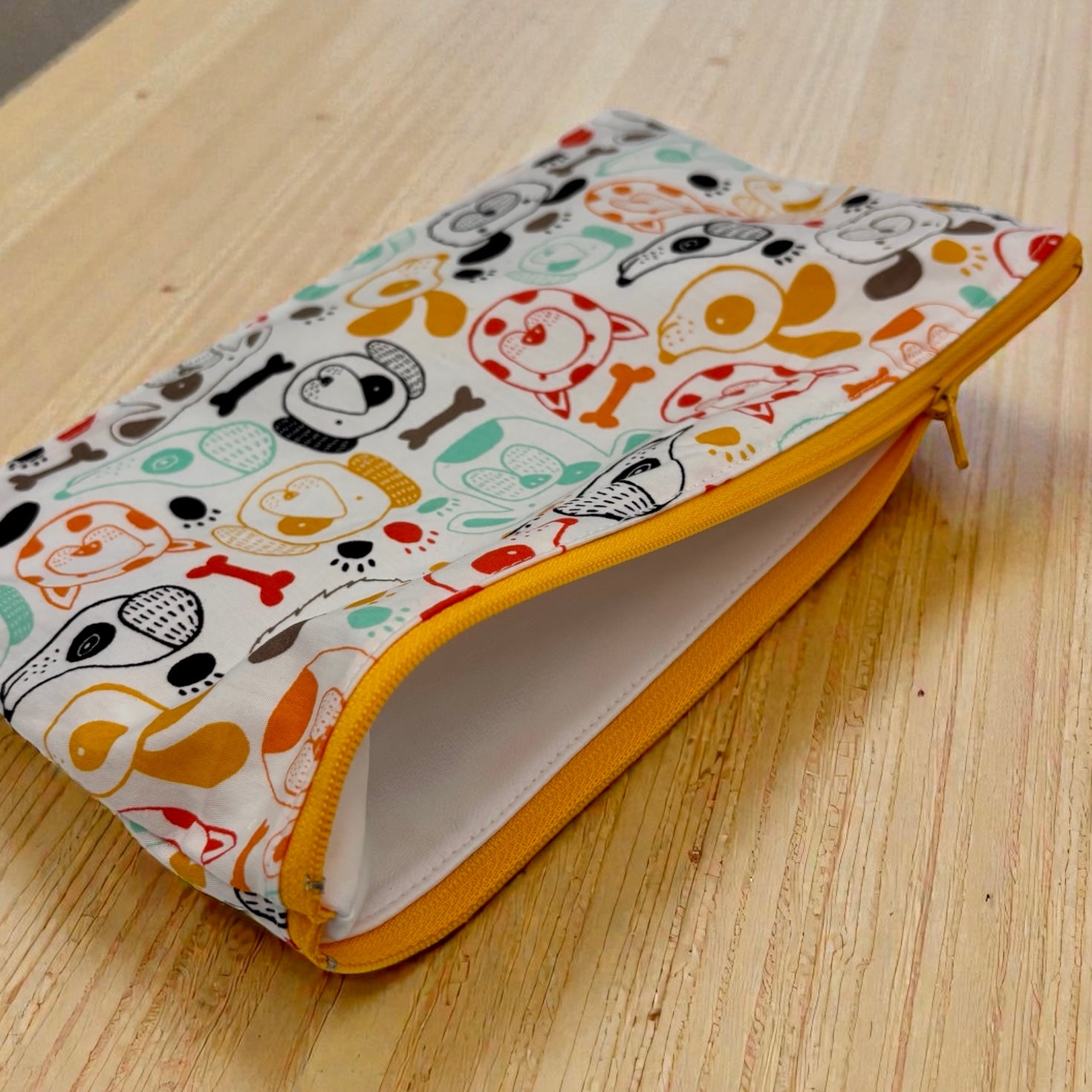 Travel Sized Wet Bag Dogs Colorful