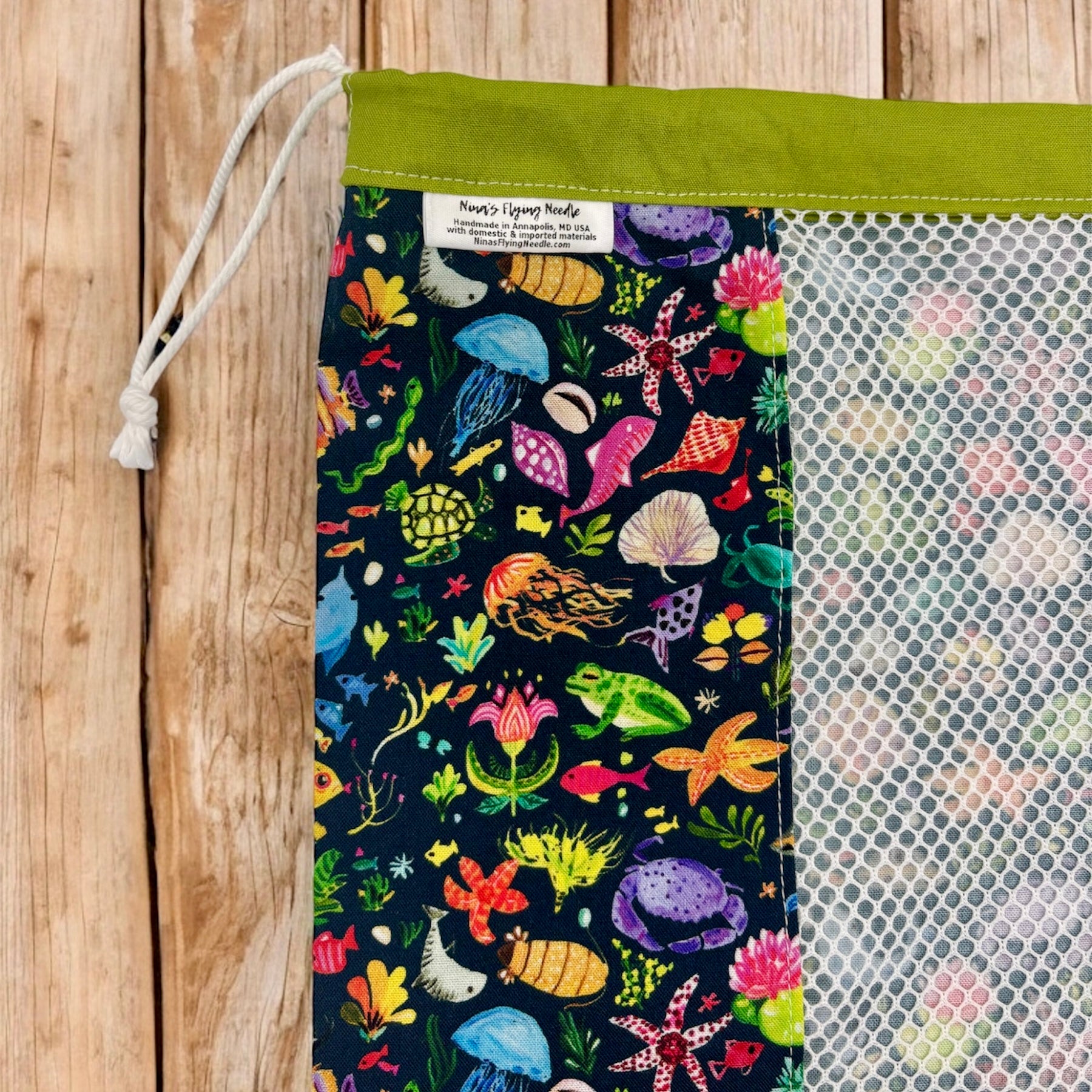 Large Produce Bag Ocean Animals