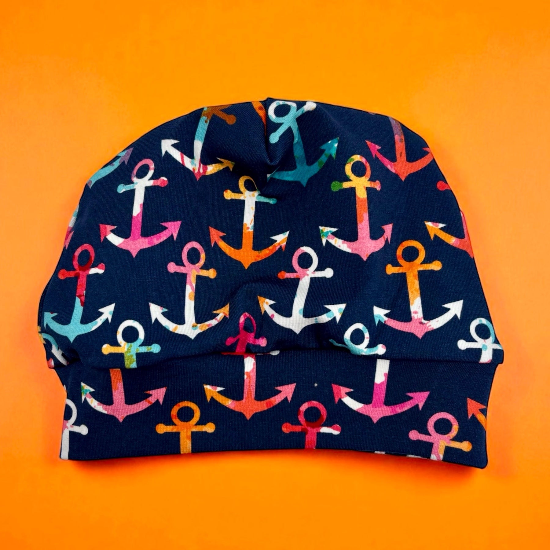 Beanie Hat in Little Kid: Multi Colored Anchors
