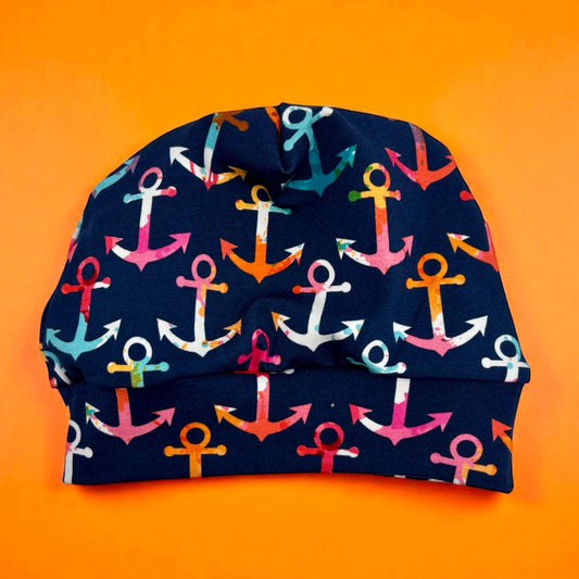 Beanie Hat in Little Kid: Multi Colored Anchors