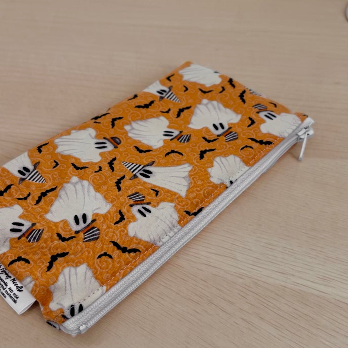 Knick Knack Sized Reusable Zippered Bag Ghosts