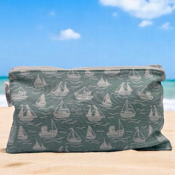 Travel Sized Wet Bag Sailboats