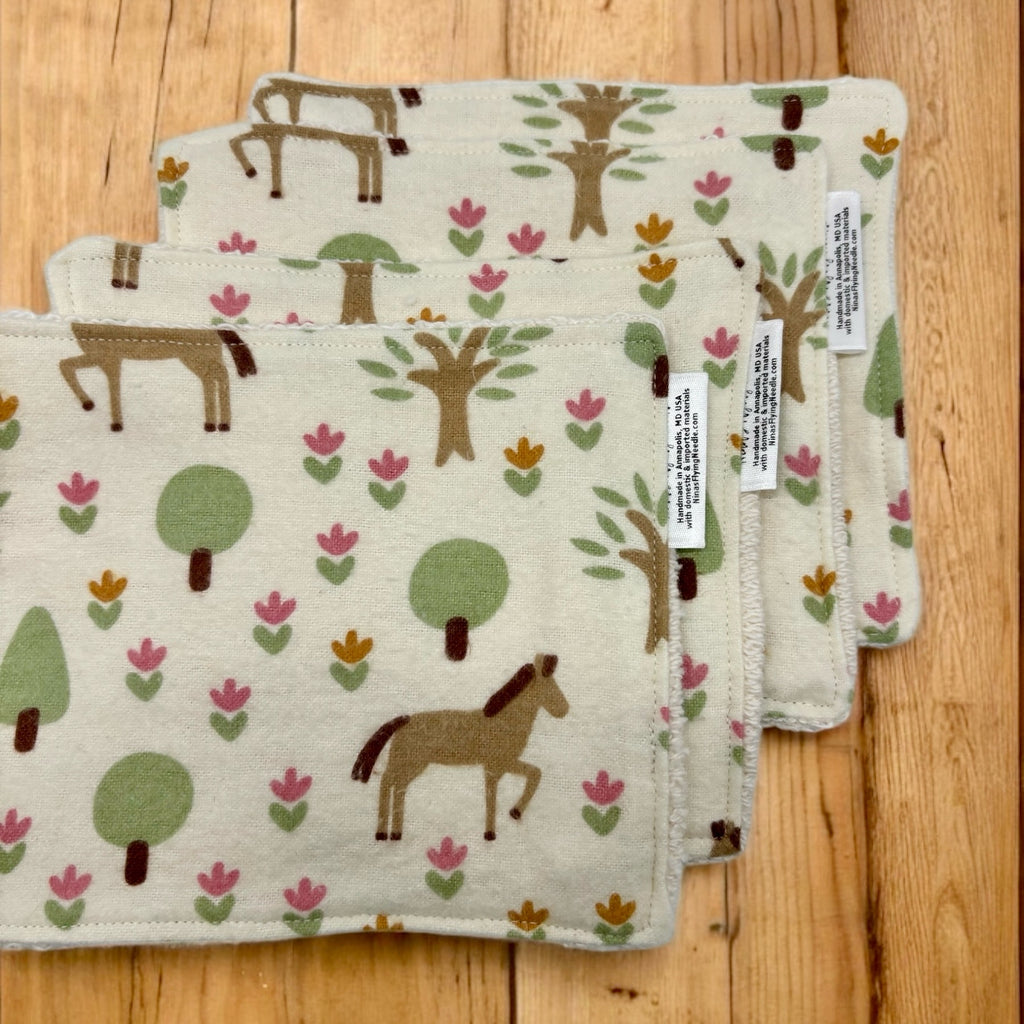 Wash Cloths - Minis - Horses and Tulips