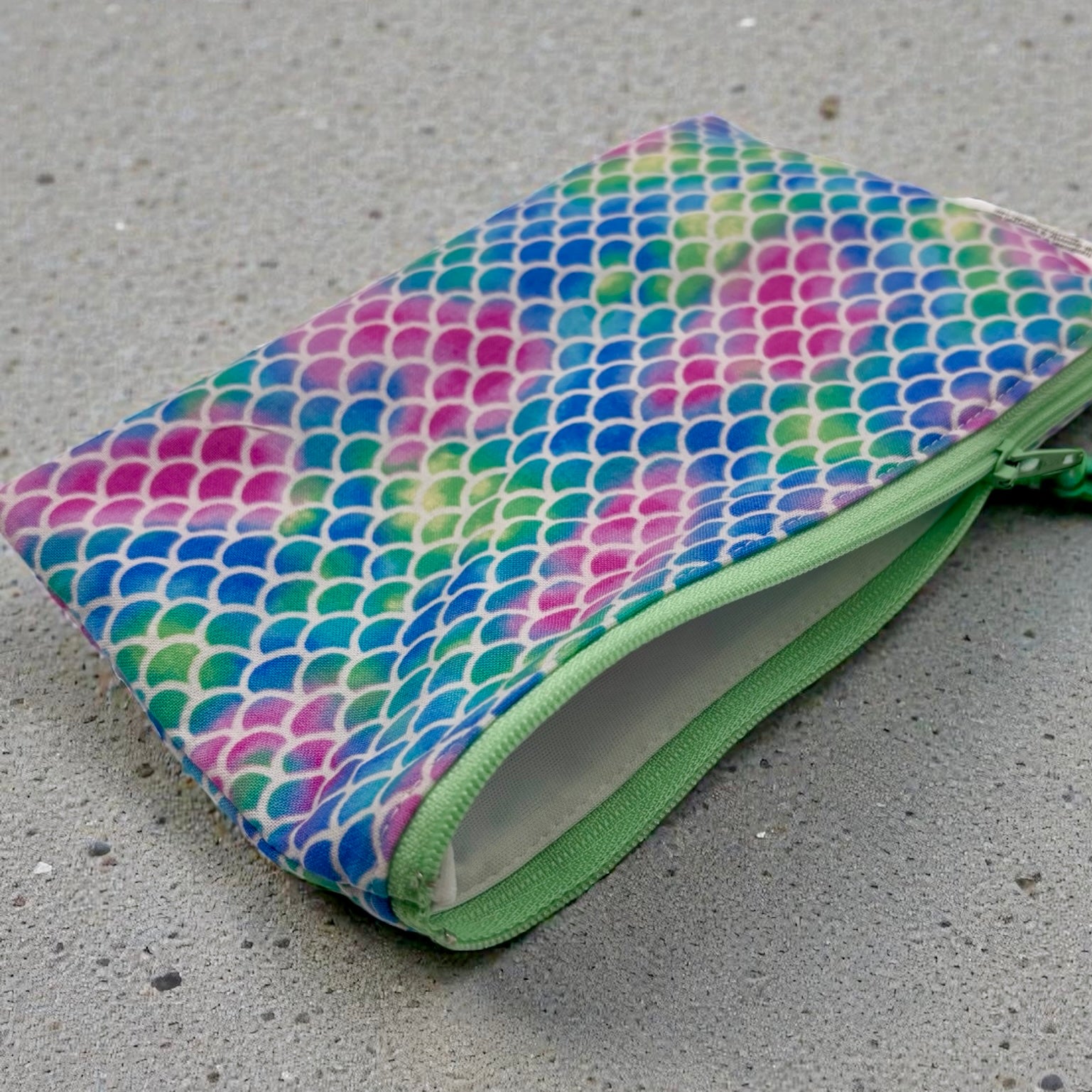 Snack Sized Reusable Zippered Bag Scales Ombre