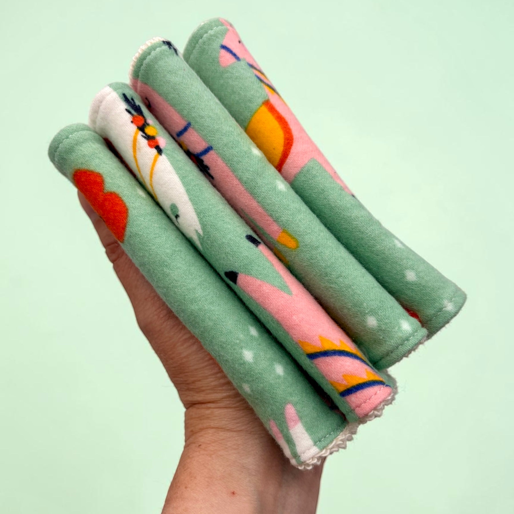 Wash Cloths - Minis - Llamas