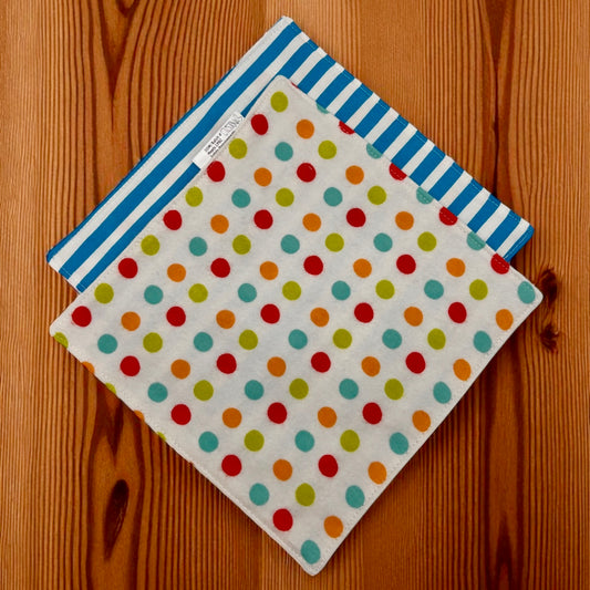 Reusable Napkins - Stripes and Polka Dots
