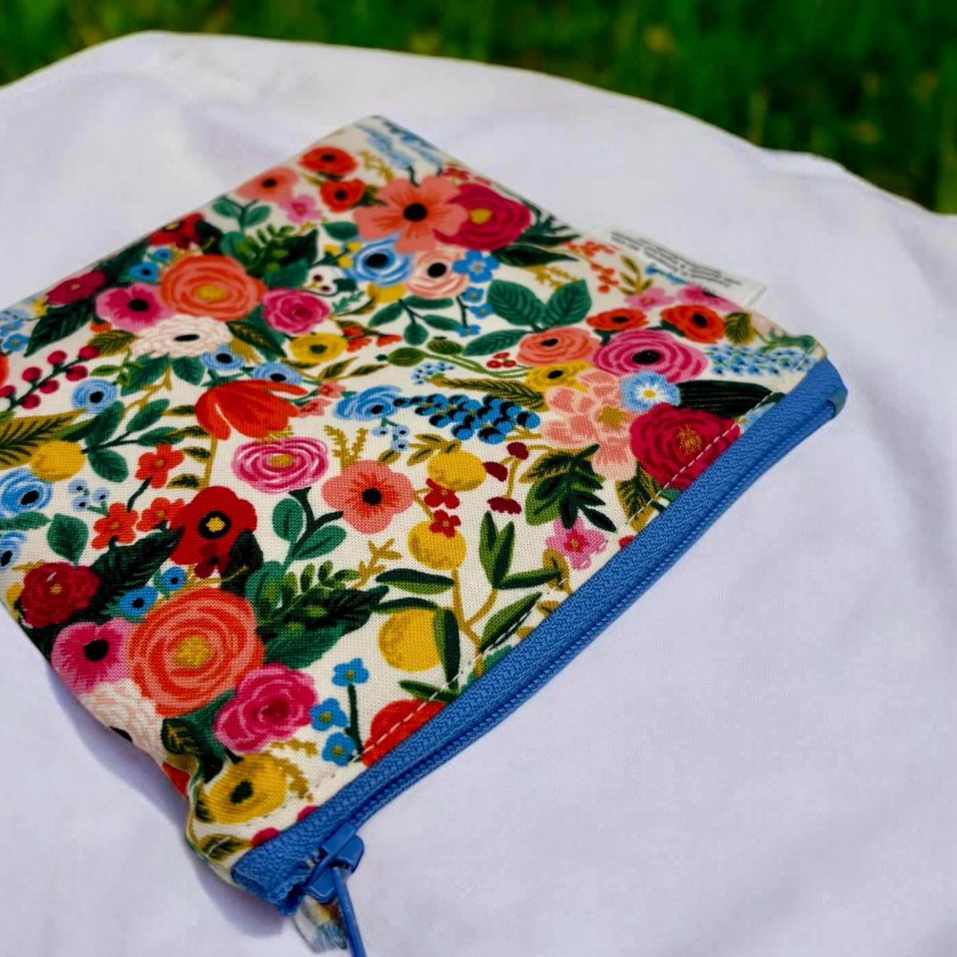 Toddler Sized Reusable Zippered Bag Floral Rifle Paper Co