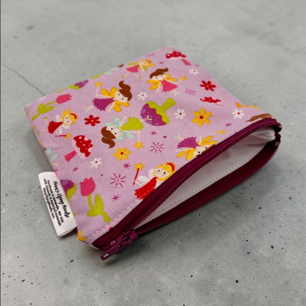 Toddler Sized Reusable Zippered Bag Fairies