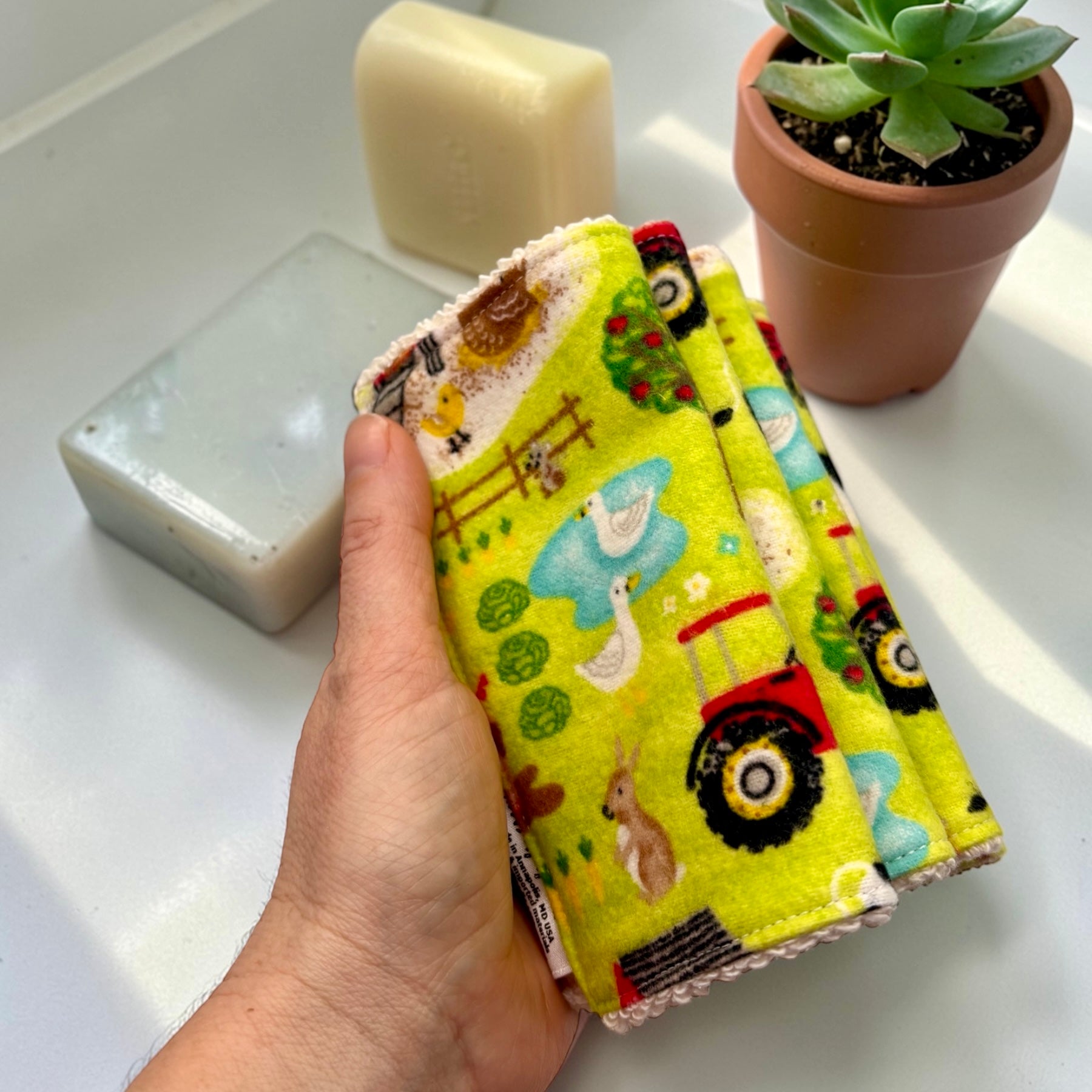 Wash Cloths - Minis - Farm Animals